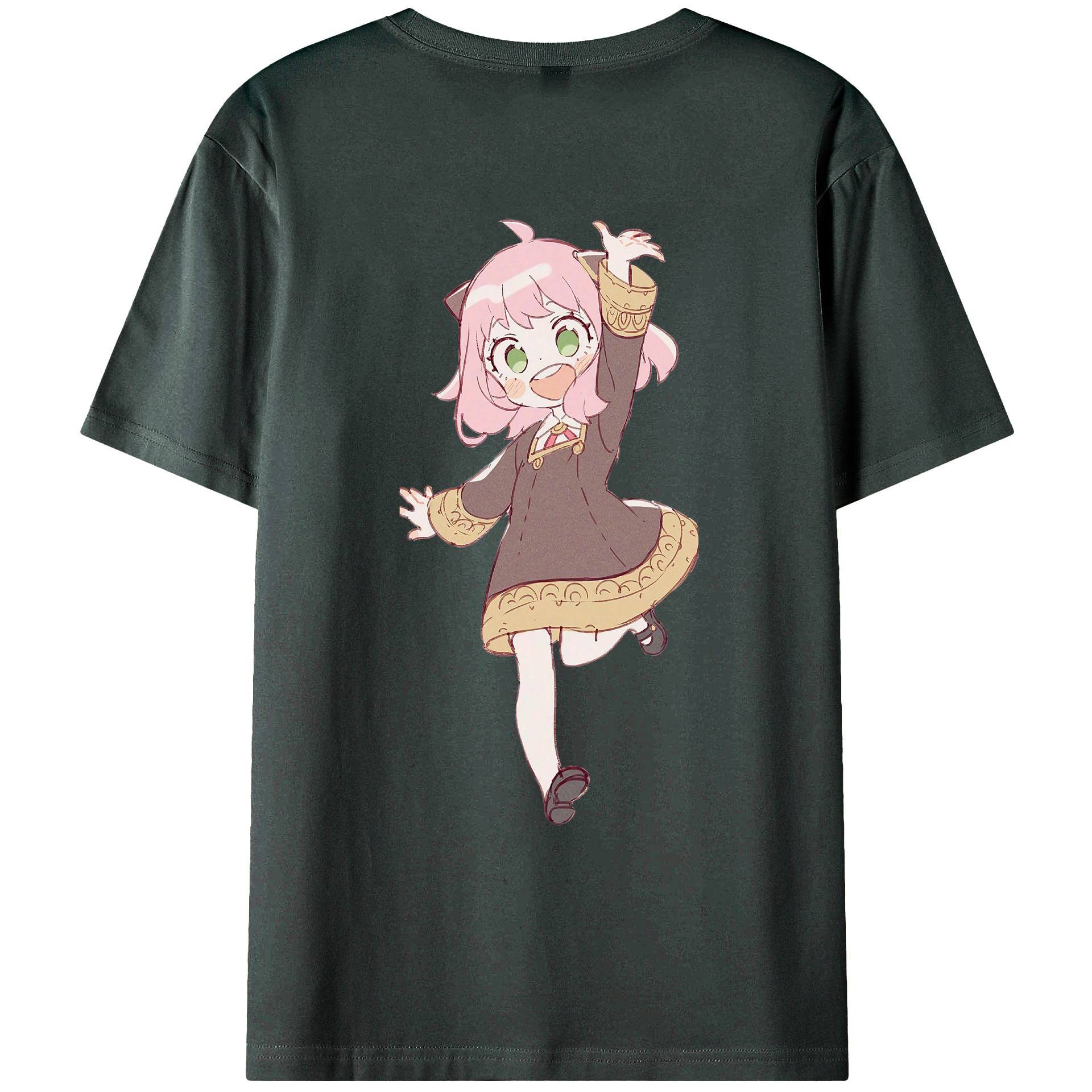 （画像用） SPY×FAMILY间谍家家酒 綿100％ メンズ半袖Tシャツ（バックプリント） 通気性